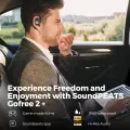 soundpeats gofree 2 plus superior tws bluetooth earbuds with wireless charging case sports sound ipx waterproof noise cancelling touch control true wireless airpods earphones for clear calls and immersive music. 
