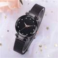New Luxurious Looking 2021 Magnet Buckle Starry sky Quartz Watches For Girls & Women - Magnetic Chain Belt Analog Watch-TW786. 