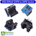 SOP8-SOP16 to DIP8 Wide-body Seat Wide 150mil 200-209mil Programmer SOP8 Adapter Socket for EZP2010 EZP2013 CH341A IC test by Electrica. 