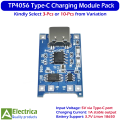 3 / 10 Pcs TP4056 1A Lithium Battery Charging Module Board Type-C with Protection Circuit for Li-ion 18650 by Electrica. 