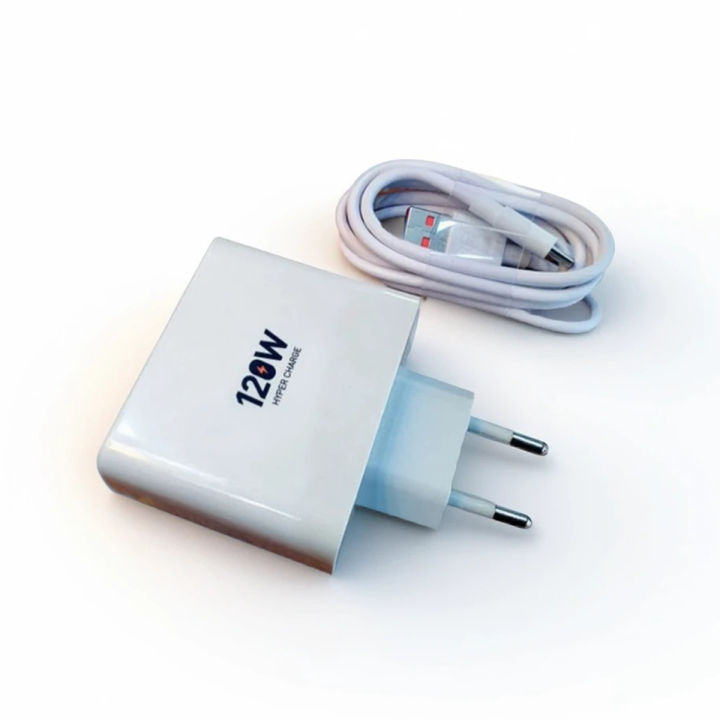 Infinix 120W Fast Charging USB Power Adapter for Note 12 VIP with Optional Cable
