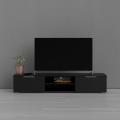 Tv Console, Porch & Den Match 2-Drawer and 2-Shelf TV Stand. 