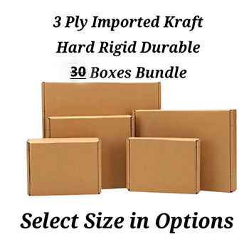 Shipping Hard Boxes Bundle of 10 & 30 Box - Packing Material - Shipping Box - cartons for gifts and packging metrial