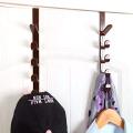 Plastic Door Hooks For Hanging Cloth Door Hook Hanger Vertical Bags Rack With 5 Hook New Style Storage Holder For Clothes/Hats/Towels/Scarf/Robe/Cap/Key - 1Pc. 