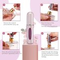 NC - 1 Piece - Portable Mini Refillable Perfume Atomizer Bottle, Travel Decant Sprayer Bottle, Refillable Scent Pump Case, 5ml size Perfume Atomizer Spray Bottle, Perfume Atomizer. 