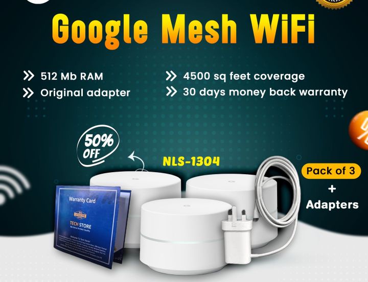 Google Mesh Se Router Google Wifi Mesh System | Google NLS-1304 Dual band Mesh Router With ...