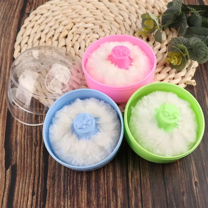Pack%20of%201%20Baby%20Powderr%20Puff%20with%20Container%20Case%20Talcum%20Sponge%20Baby%20Powderr%20Puff%20-%20Image%202