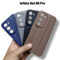 Infinix Hot 60 Pro 4G Back Cover Soft Leather Texture Design Camera Protection Phone Case for Infinix Hot 60 Pro 4G. 
