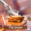 Double sided food flipping durable customized spatula and tongs stainless steel flat fish Pizza turner spatula slotted spoon for Kitchen. 