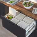 IKEA bin with lid ight grey. 