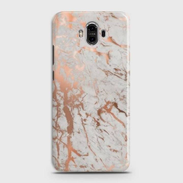 Huawei Mate 9 Cover - SkinLee HQ Hard Case - Chic Rose Gold Chrome Style Print - SKINLEE-161-1-336-53