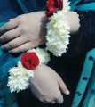 Pack of 2 Artificial Flower Beautyfull  Hand Made Artificial Kangan Set For Beautyfull Girls New Look Artical 63456. 