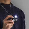 Retro Punk Flash Camera Pendant Necklace/Glow Sounding Mini Kids Toy Nnecklet. 