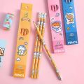 4pc Kids Graphite Pencil Cute Korean Japanese Stationery Sketch Drawing Kawaii Pencils for School Supplies Cheap Pen Wholesale Straggle Steipos. 