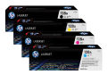 HP 128A Toner Cartridge Set - 4 Colors (Black, Cyan, Magenta, Yellow) CM1415fn, CM1415fnw, CP1525n, CP1525nw, M175a, M175nw. 