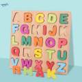 Wood ABC Alphabet Letter Puzzle Pre-school Developmental Party Toys for Kids. 