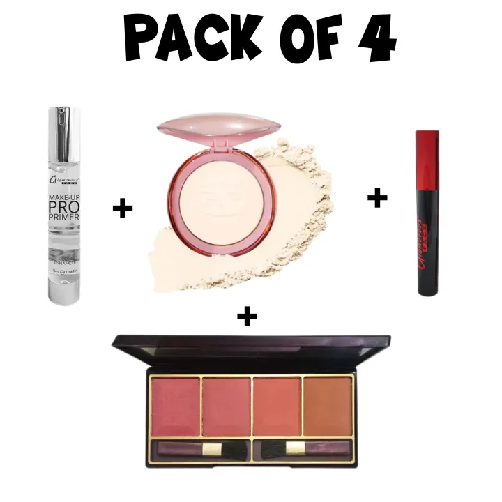 Glamorous Face Everyday Glam Kit – Mascara + 4 Color Blush + Face ...