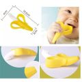 Baby Banana Teether, Soothing Pain Relief Soft Baby Teething Toys Baby Toy Banana Molar Tooth Toothbrush Chew Baby Silicone Gum. 