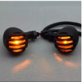 Pack of 4 - Pair of Black Motorcycle Indicator Turn Signal Light For Harley Cafe Racer Style bike universal. 