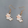 Fashion Cow Earrings Drop Dangle Jewelry Farm Animal Party Accessories Gifts Nicle. 