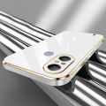 AnDyH Original Phone Case for Infinix Itel A49 A58 Luxury Fashion Couples Pattern Plating Silicone Phone Cover with Free lanyard. 