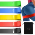 Resistance Loop Bands Set of 5 – Workout Bands for Yoga, Pilates, Stretching & Strength Training – Latex-Free Fitness Bands for Men & Women (Multiple Resistance Levels). 