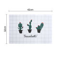 Place Pad Clear Printing Nordic Style Cactus Pattern Place Pad. 