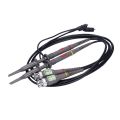 Slide switch Oscilloscope Probe-2 X Probe 
2 X Protective Cap 
4 x Color ring 
1 x Regulating Rod 
1 x User Manual-As shown. 