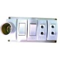 Electric Extension Board Wall Electric Board High Quality PVC Box & Fibar Sheet Piano Switch Sockets (5 Points). 