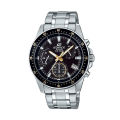 Original Casio Edifice - EFV-540D-1A9VUDF - Stainless Steel Wrist Watch for Men - Black. 