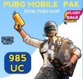 PUBG Mobile 985 UC Pakistan Fast Delivery. 