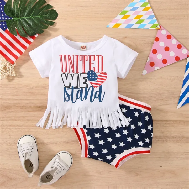 2%20Pcs%20Independence%20Day%20Pants%20Set,%20Baby%20Girls%20Letter%20&%20Heart%20Print%20Short%20Sleeve%20Tassel%20T-shirt%20+%20Star%20&%20Stripe%20Print%20Shorts%20-%20Image%203