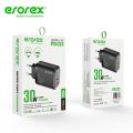 Erorex High Quality PD fast Adapter, PD-C13, Dual Port_PD.30W+USB 18W Quick and fast Charging Compatible with Android and iOS Devices_Erorex Charger. 