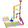 Maze Ball Domino Railway Playset Toy 163 Pcs For Kids New Building Construction Plastic 3d Mazeball Domino Blocks Game For Teenagers Educational DIY Intelligent Creativity & Fun Block Toy Figures Game Both Indoor & Outdoor For Kids, Teenagers, & Children. 