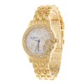 【ETOP】Online Hot Metal Watch Diamond Pattern Geneva Quartz Watch for Women. 