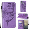 lthmy for Nokia C31 Butterfly PU Leather Flip Wallet Card Slots with Hand Strap Stand Cover case. 