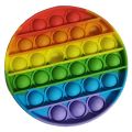 Push Bubble Pop It Fidget Toy, (Square, Round, Heart, Hexagon Rainbow) For Kids - E10900. 