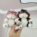 Cute Disney Plush Pendant Soft Lucifer Keychain Cartoon Anime Stuffed Toy School Backpack Pendant Decoration Gifts for Kids Girl BruberryBe. 