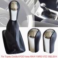 5 6 Speed Gear Shift Knob Lever Shifter Stick Gaiter Boot Cover for Toyota Corolla 1998-2003 AYGO Verso RAV4 YARIS VITZ-6 Speed-Head. 