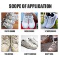 30/100ml White Shoes Stain olish Cleaner el Sneaker Whiten Cleaning irt emoer Set With rush ape Cleansing Washing ool. 