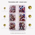 1200/720 Pieces Nail Rhinestone 3D Crystal DIY Nail Art Decorations Crystal Diamond Gem Glitter Nail Beauty Accessories. 