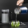 Imported 316 Jingbang Stainless Steel Thermos Tea Mug With Handle and Filter Insulated Tea Cup Thermos Cup for Office Hot and Cold Tea Coffee Cup. 