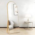 Decorifey Full Length Wall Mounted Mirror with stand For Living Room , Full Length Standing Mirror , Long Wall Standing Mirror,Full Size Standing Mirror For Bedroom ,Full Size Standing Mirror With Stand ,Standing Floral Mirror With  stand. 