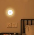 Mini Portable Soft Light LED Sensor Wall Lamp Smart Sensor Night Light Magnetic Base Wall Lamp Circle Soft Light Night Lamp - 1 Piece - ZT. 