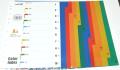 Office file Separators  10 Plastic Dividers  6 different colors  Size: 22.5 x 29.7cm  A4, Multicolor. 