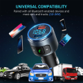 Car FM Transmitter USB QC 3.0 Quick Charge Mobile Charger  Bluetooth 5.0 (VicTsing). 