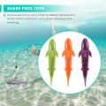 4 PCS Children's Swimming Toy Shark Shape Dive Toy Water Game Toy Game Diving Toy Pool Glide Shark Throw Torpedo Toy. 
