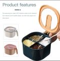 Modern spice kit masala box 4 grids with spoons, spice box spice rack, 4 grid spice jar. 