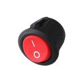 5/10PCS 2 Pin ON-OFF Rocker Switch AC/DC 250V 3A Round Boat Switches Mini Round Red. 
