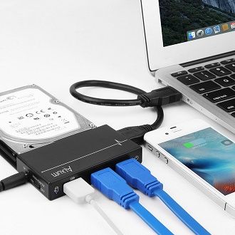 Alxum%20Multi-in-1%202.5%20Inch%20SATA%20to%20USB%203.0%20Tool-Free%20External%20Hard%20Drive%20Disk%20Enclosure%20Case,%20with%20BC%201.2%20Charging%20Hub%205V2A%20Power%20Adapter,%20Optimized%20for%209.5mm%207mm%202.5''%20SATA%20III%20HDD%20SSD,%20Black%20-%20Image%205